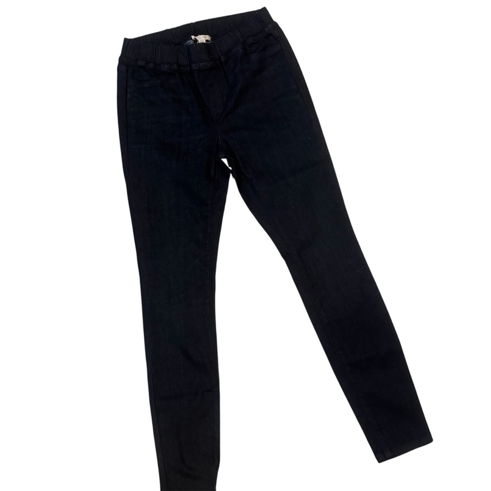 Eileen Fisher Navy Stretch Denim Organic Cotton Petite Size 2P - Picture 5 of 11